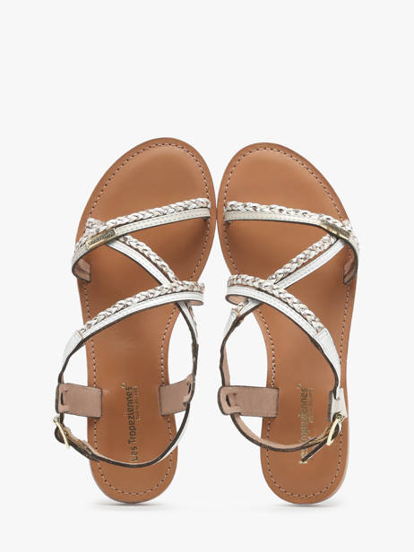 Nu-pieds En Cuir Les tropeziennes Blanc accessoires HOMONGO vue secondaire 3