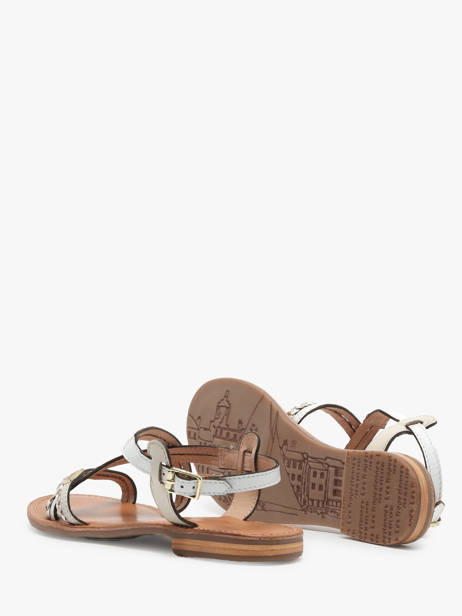 Nu-pieds En Cuir Les tropeziennes Blanc accessoires HOMONGO vue secondaire 4