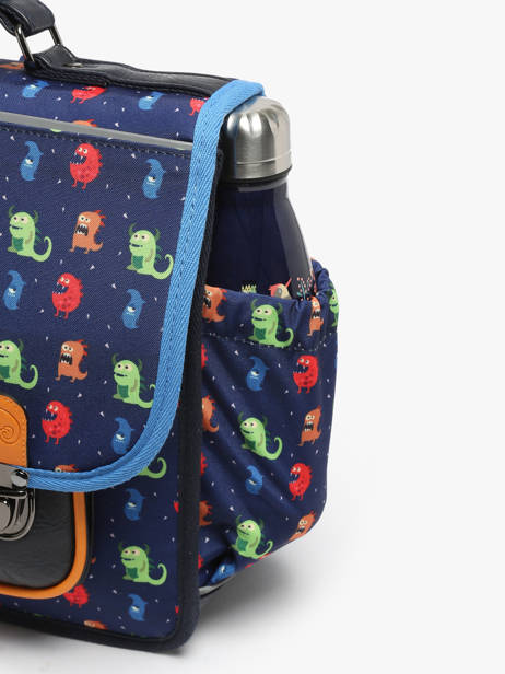 Cartable Enfant 2 Compartiments Cameleon Multicolore retro CA35 vue secondaire 5