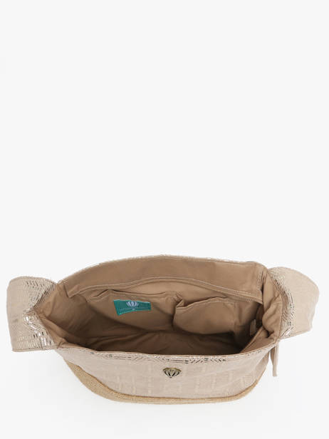 Sac Shopping Guimauve Le voyage en panier Beige guimauve PM750 vue secondaire 3
