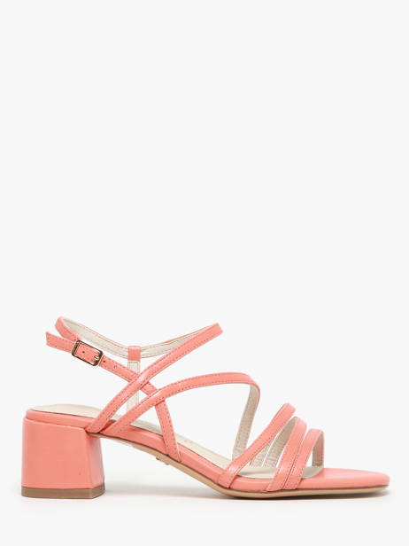 Sandales à Talon En Cuir Tamaris Orange accessoires 42