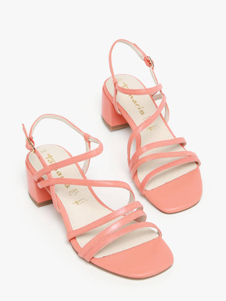 Sandales à Talon En Cuir Tamaris Orange accessoires 42 vue secondaire 1