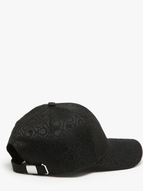 Casquette Calvin klein jeans Noir monogram jacquard K612032 vue secondaire 2