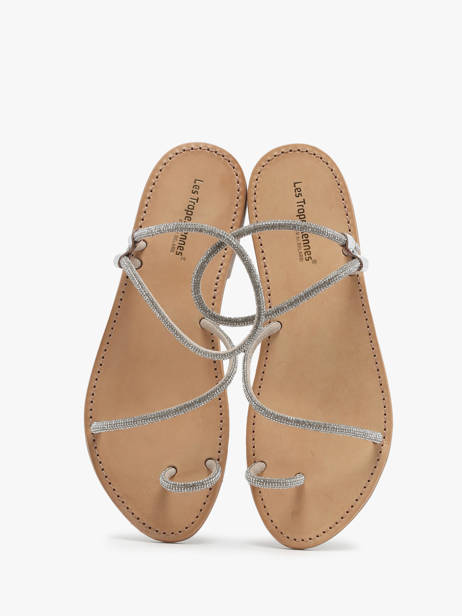 Nu-pieds Les tropeziennes Argent accessoires HODAXA vue secondaire 3