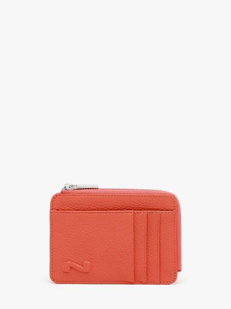 Leather Coin Purse With Card Slots Nathan baume Orange original n 217N