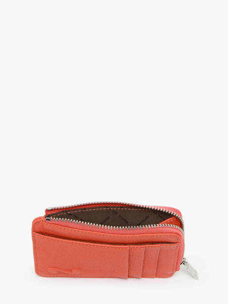 Leather Coin Purse With Card Slots Nathan baume Orange original n 217N other view 1