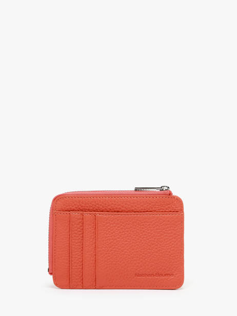 Leather Coin Purse With Card Slots Nathan baume Orange original n 217N other view 2