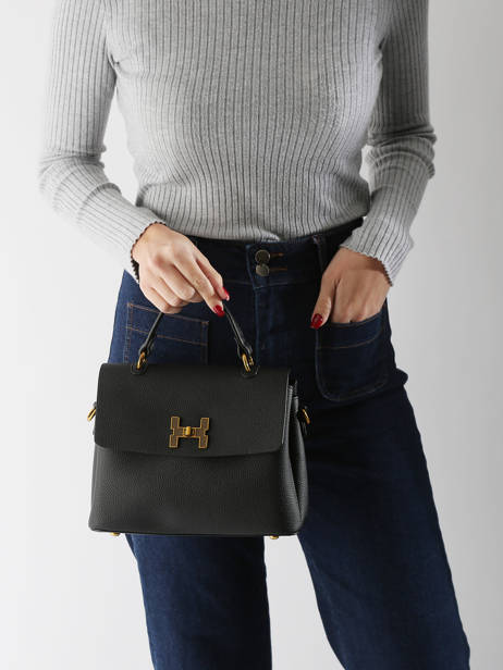 Sac Bandoulière Grained Miniprix Noir grained DQ8688 vue secondaire 1