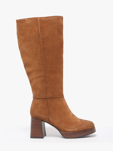Bottes En Cuir Tamaris Marron accessoires 43