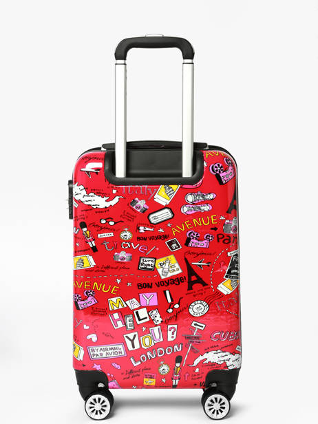 Cabin Luggage Snowball Red travel 86820 other view 3