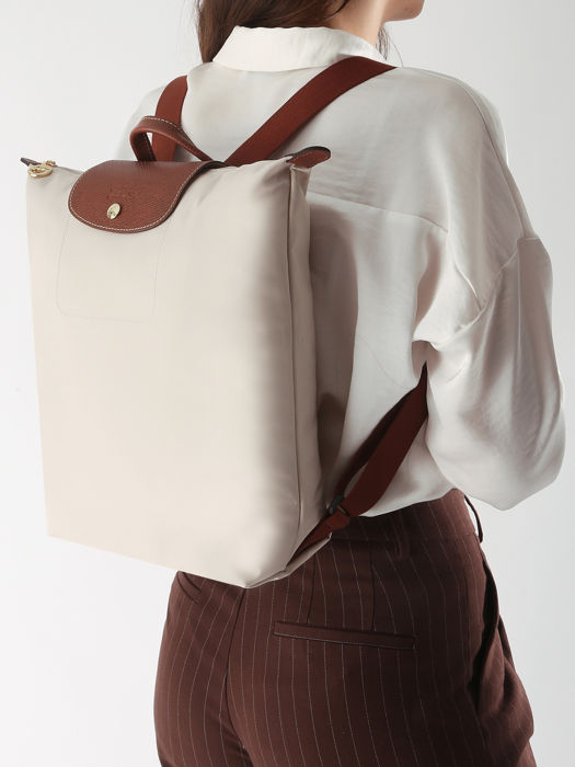 Longchamp Le pliage original Sac à dos Blanc