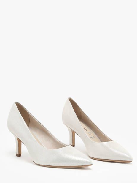 Escarpins En Cuir Tamaris Argent accessoires 41 vue secondaire 2