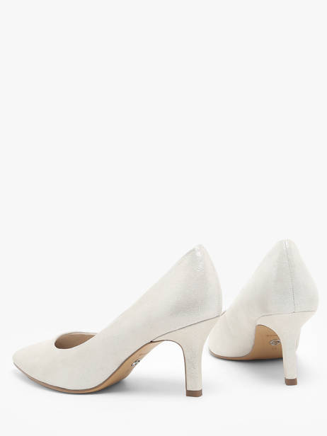 Escarpins En Cuir Tamaris Argent accessoires 41 vue secondaire 3
