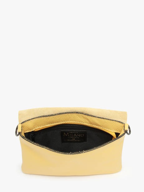Sac Bandoulière Caviar Cuir Milano Jaune caviar CA22112 vue secondaire 4