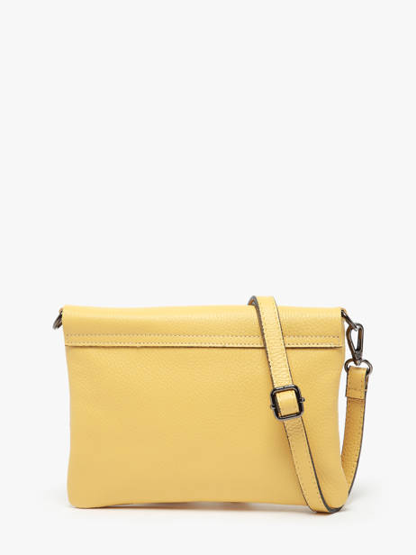 Sac Bandoulière Caviar Cuir Milano Jaune caviar CA22112 vue secondaire 5