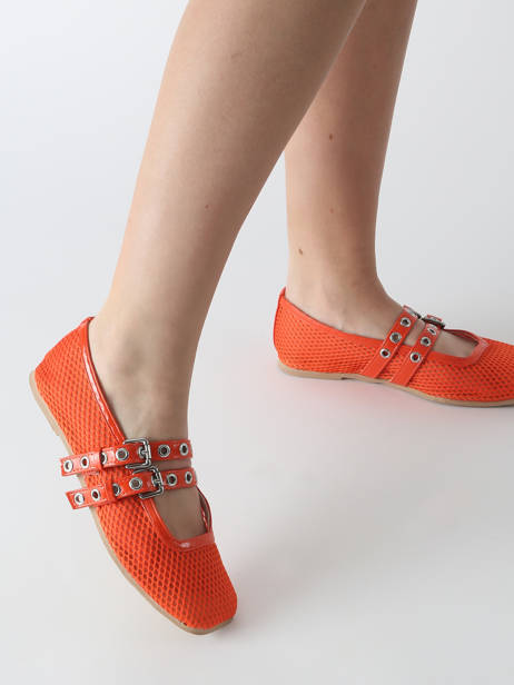 Ballerines Colors of california Orange accessoires CPATTY07 vue secondaire 1