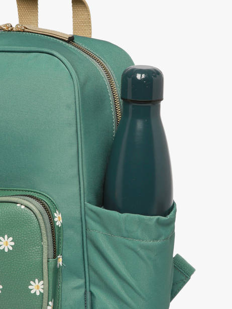 2-compartment Backpack Cameleon Green vintage fantasy SD33 other view 5
