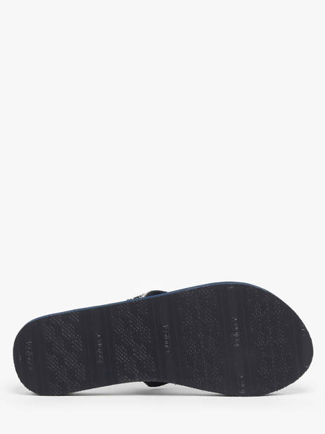 Nu-pieds Isotoner Bleu women 94931 vue secondaire 4