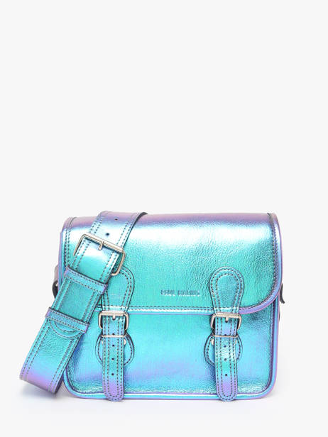 Leather La Sacoche Scarabee Crossbody Bag Paul marius Blue scarabee SACOSSCA