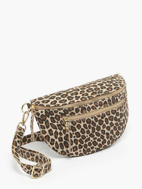 Leather Velvet Leopardo Belt Bag Milano Beige velvet leopardo VL24091 other view 1