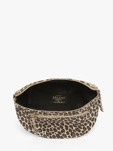 Leather Velvet Leopardo Belt Bag Milano Beige velvet leopardo VL24091 other view 2