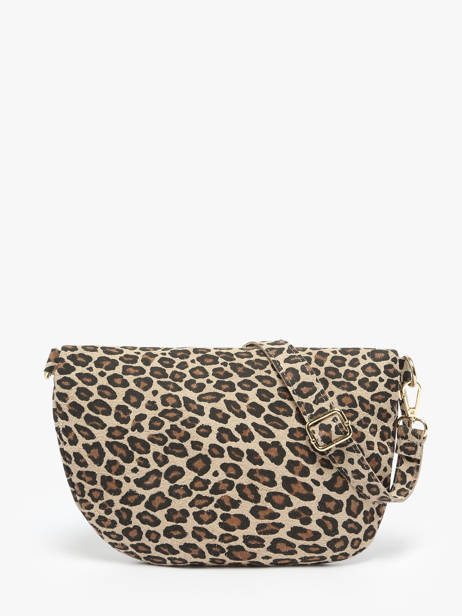 Leather Velvet Leopardo Belt Bag Milano Beige velvet leopardo VL24091 other view 3