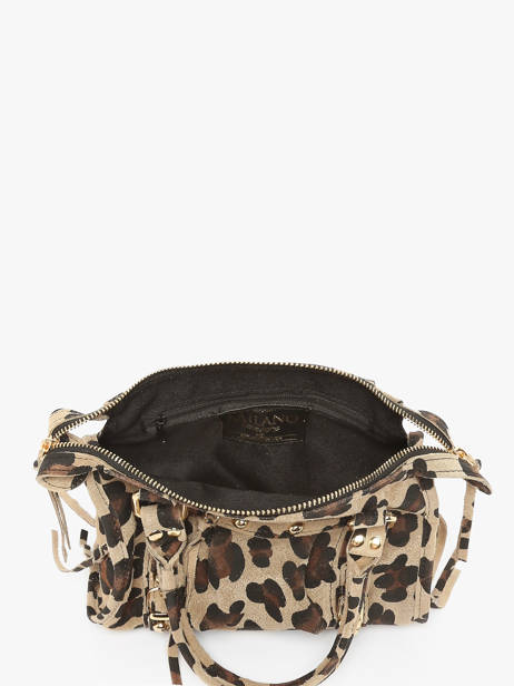 Shoulder Bag Velvet Leopardo Leather Milano Beige velvet leopardo VL24093 other view 2