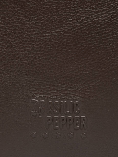 Leather Cow Wallet Basilic pepper Brown cow BCOW96 other view 4
