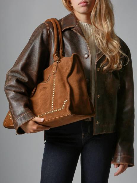 Sac à Main Houston Cuir Basilic pepper Marron houston BHOU31 vue secondaire 1