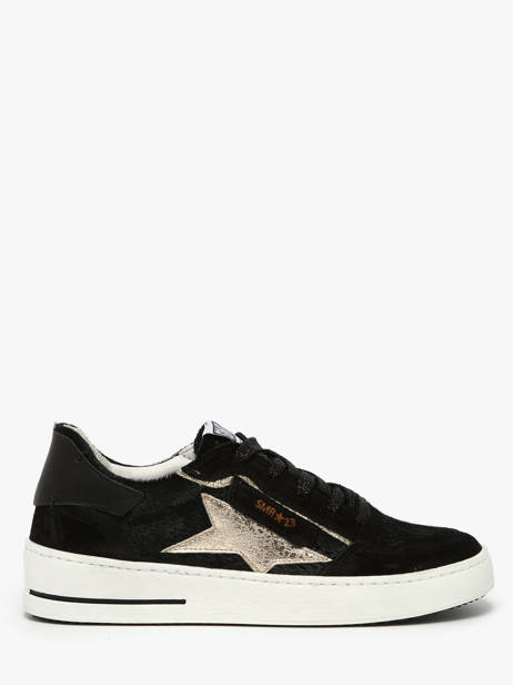 Sneakers In Leather Semerdjian Black women ALE