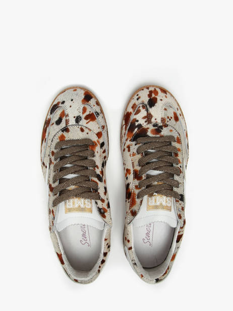 Sneakers In Leather Semerdjian Multicolor women ASLAN other view 3