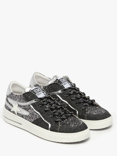 Sneakers In Leather Semerdjian Black women VANA other view 1