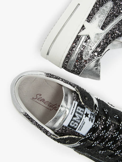 Sneakers In Leather Semerdjian Black women VANA other view 2