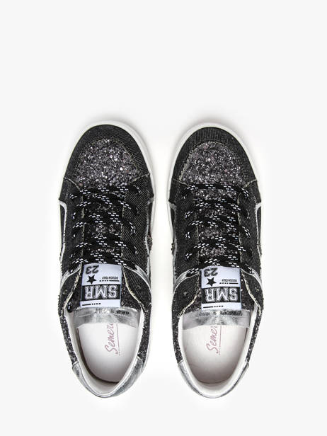 Sneakers In Leather Semerdjian Black women VANA other view 3