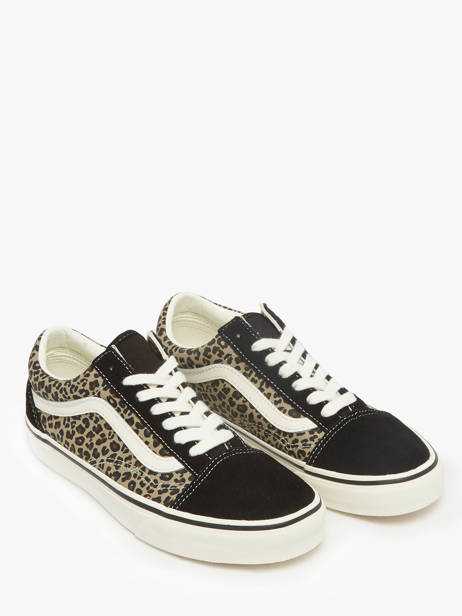 Sneakers In Leather Vans Black women D6WYY61 other view 1