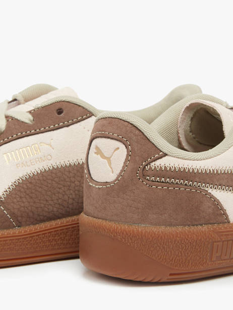 Sneakers In Leather Puma Brown women 40334901 other view 2