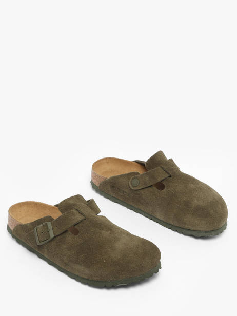 Mules En Cuir Birkenstock Vert women 1024714 vue secondaire 1