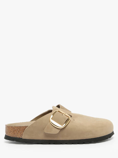 Mules En Cuir Birkenstock Beige women 1030425