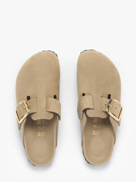 Mules En Cuir Birkenstock Beige women 1030425 vue secondaire 3