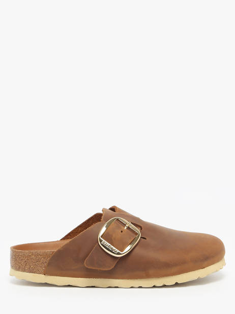 Mules En Cuir Birkenstock Marron women 1030446