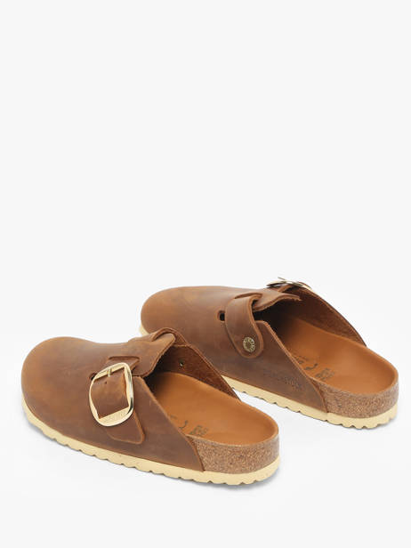 Mules En Cuir Birkenstock Marron women 1030446 vue secondaire 2