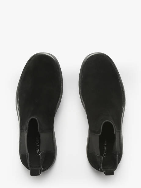 Sneakers En Cuir Calvin klein jeans Noir men YM01372 vue secondaire 4