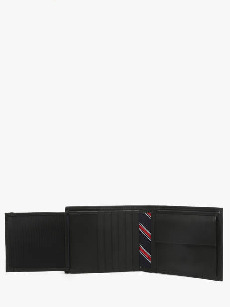 Portefeuille Cuir Tommy hilfiger Noir eton AM00657 vue secondaire 3