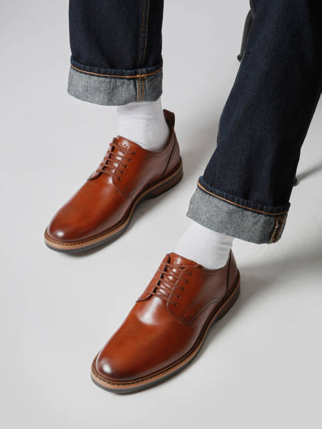 Chaussures Derbies Aldwin Lace En Cuir Clarks Marron men 26183252 vue secondaire 1