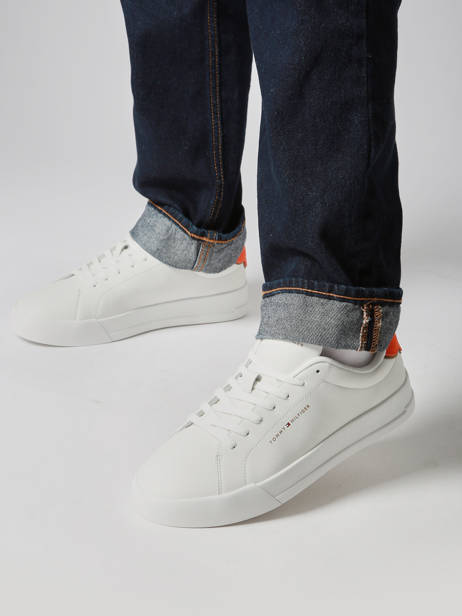 Sneakers En Cuir Tommy hilfiger Blanc men 53670K6 vue secondaire 1