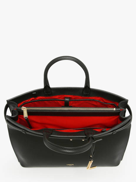 Cabas Faubourg Cuir Lancel Noir faubourg A13792 vue secondaire 3