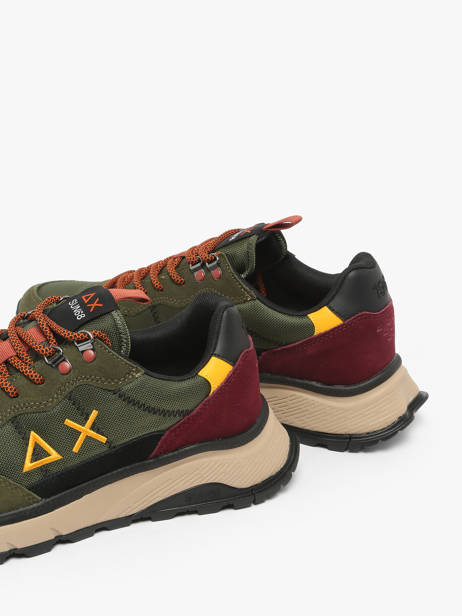Sneakers En Cuir Sun68 Vert men Z4513074 vue secondaire 2