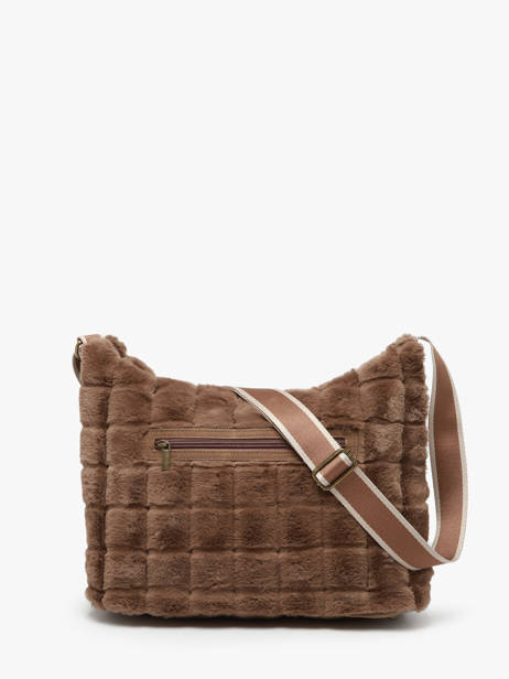 Sac Bandoulière Quadri Polyester Le voyage en panier Marron quadri AHP272 vue secondaire 5