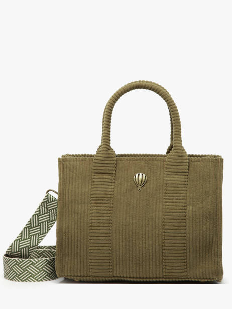 Sac Porté épaule Velours Polyester Le voyage en panier Vert velours AHP242