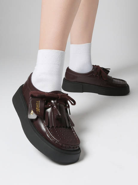 Chaussures Derbies Torview En Cuir Clarks Marron women 26184948 vue secondaire 1